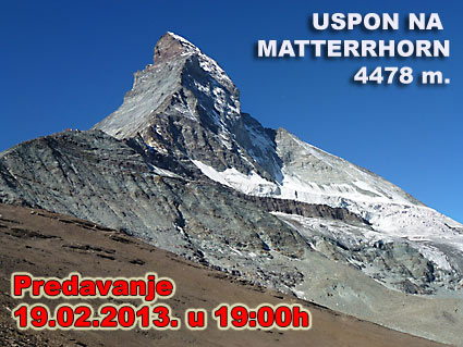 Predavanje uspon na Matterhorn
