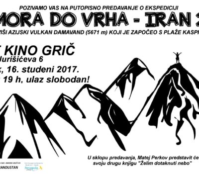 Predavanje – Od mora do vrha Iran 2017.