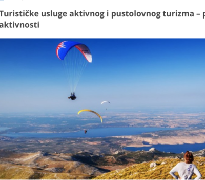 Popis aktivnosti aktivnog i pustolovnog turizma